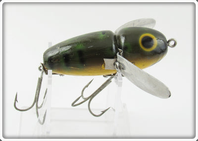Vintage Heddon Bullfrog Black Pupil Crazy Crawler Lure 2100 BF