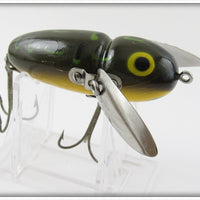 Vintage Heddon Bullfrog Black Pupil Crazy Crawler Lure 2100 BF