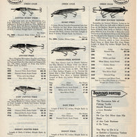 Original 1940 Two Sided Ad: Creek Chub & Millsite