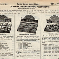 Original 1940 Two Sided Ad: Creek Chub & Millsite
