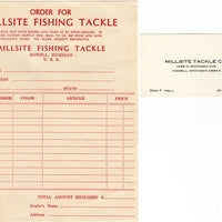 Millsite Fishing Tackle Co Paperwork Lot