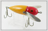 Vintage Heddon Red Head Yellow Musky Crazy Crawler Lure 2150 YRH