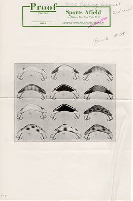 Vintage Millsite Daily Double Lure Ad Proof 