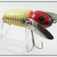 Vintage Heddon Red & White Shore Crazy Crawler Lure 2100 XRW
