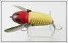 Heddon Red & White Shore Crazy Crawler