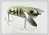 Heddon Silver Shore Black Pupil Crazy Crawler In Box