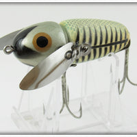 Heddon Silver Shore Black Pupil Crazy Crawler In Box