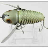 Heddon Silver Shore Black Pupil Crazy Crawler In Box