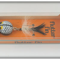 Vintage Worth Black With White Scales Flutter Fin In Box