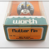 Worth Black With White Scales Flutter Fin In Box