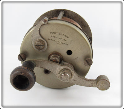 Ocean City Mfg Co Fortescue Free Spool German Silver Reel 
