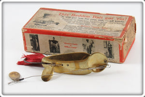 Vintage Heddon Gold Plated King Stanley Lure In Box 