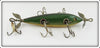 Vintage Heddon Green Scale 150 Five Hook Minnow Lure 159D 