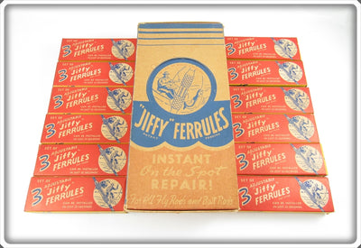 Lou DeWolfe Jiffy Ferrules Instant Rod Repair Dealer Pack 