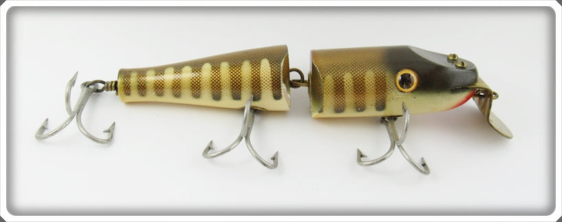 antique jointed fishing lures Old Wooden Bait Co Pikie Scale Jointed Leviathan Lure For Sale