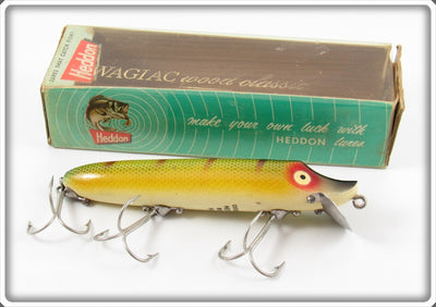 Vintage Heddon Perch Wood Vamp Lure In Box