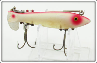 Vintage Heddon Red & White Dowagiac Spook Lure 9100 RET