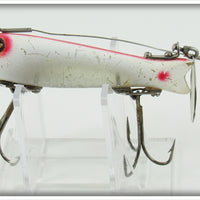 Heddon Red & White Glass Eye Dowagiac Spook 9102