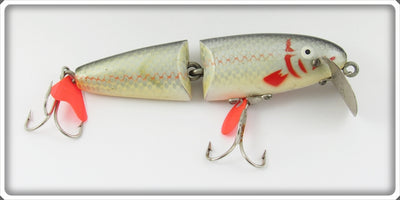 Vintage Dam Silver Scale Jointed Spinner Wobbler Lure