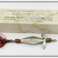 Vintage Go-Ite Mfg Co Water Plane Bait In Box