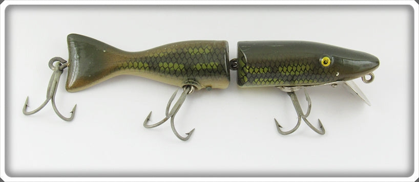 Vintage Paw Paw Natural Pike Jointed Pike Caster Lure 6407 L 