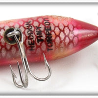 Heddon Fish Flash Silver & Red Tiny Torpedo In Box FF 360 SR