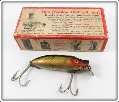 Heddon Perch Early River Runt Spook Floater Lure In Box 9409L