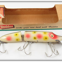 Heddon Strawberry Spot Wood Jointed Vamp Lure In Box 7300 S