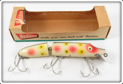 Heddon Strawberry Spot Wood Jointed Vamp Lure In Box 7300 S