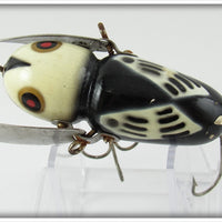 Heddon Black White Head Crazy Crawler