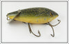 Vintage Heddon Green Crackleback Crab Wiggler Lure 1800 GCB