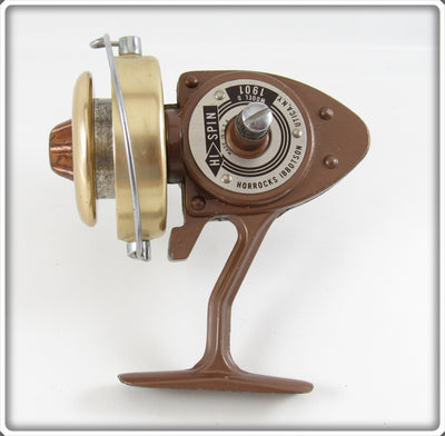 Vintage Horrocks Ibbotson Brown HI Spin 1901 Reel
