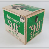 Johnson 98 Closed Face Spin Cast Reel In Box