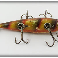 Vintage Heddon Bar Perch 150 Five Hook Minnow Lure 159L