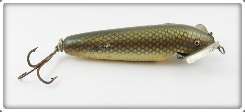 Vintage Natural Chub Scale Pflueger All In One Minnow Lure For Sale