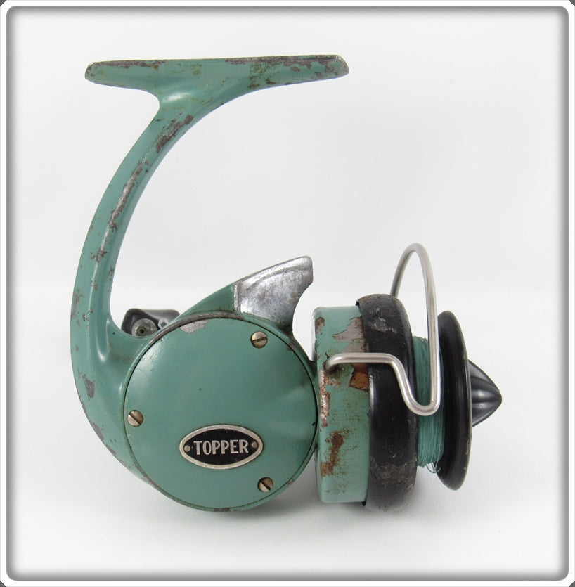 old green penn spinning reels Vintage Topper Mint Green Spinning Reel For Sale