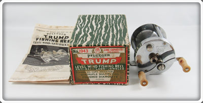 Pflueger 1943 Trump Level Wind Reel In Box 