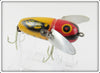 Vintage Heddon Yellow Red Head Crazy Crawler Lure 2120 YRH 