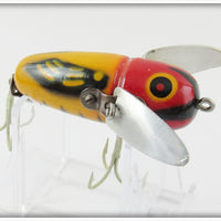 Vintage Heddon Yellow Red Head Crazy Crawler Lure 2120 YRH 