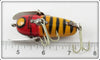 Heddon Yellow Red Head Crazy Crawler