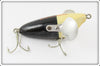 Vintage Trenton Mfg Co Black & White Gurglehead Lure 301