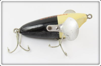 Vintage Trenton Mfg Co Black & White Gurglehead Lure 301