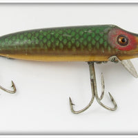 Vintage Heddon Green Scale Baby Vamp Lure 7409D