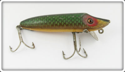 Vintage Heddon Green Scale Baby Vamp Lure 7409D