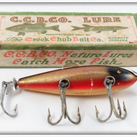 Vintage Creek Chub Dace Husky Injured Minnow Lure In Box 3505