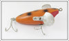 Vintage Trenton Mfg Co Spotted Orange Gurglehead Lure 