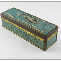 Al Foss Red & White Oriental Wiggler In Blue Tin