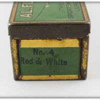 Al Foss Red & White Oriental Wiggler In Green Tin