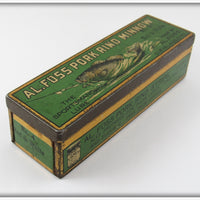 Al Foss Red & White Oriental Wiggler In Green Tin