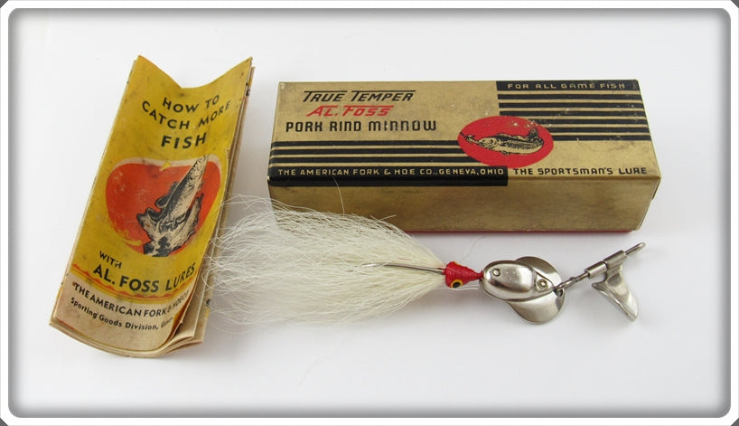 Vintage Al Foss Shimmy Wiggler Lure In Box 